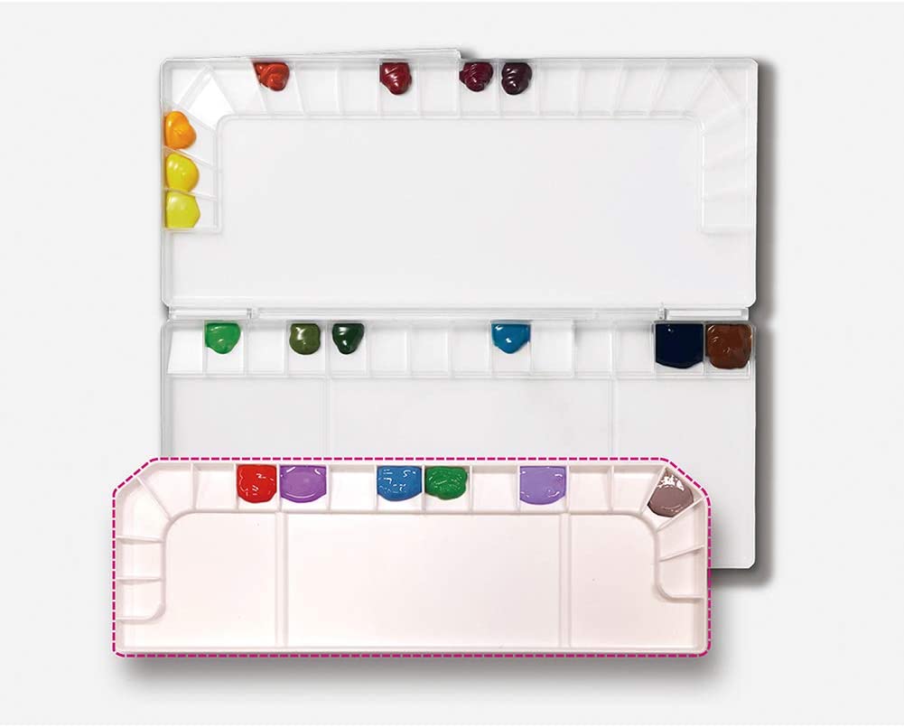 Mijello MWP-3036 Bulletproof Glass Palette for Watercolor 36 Wells