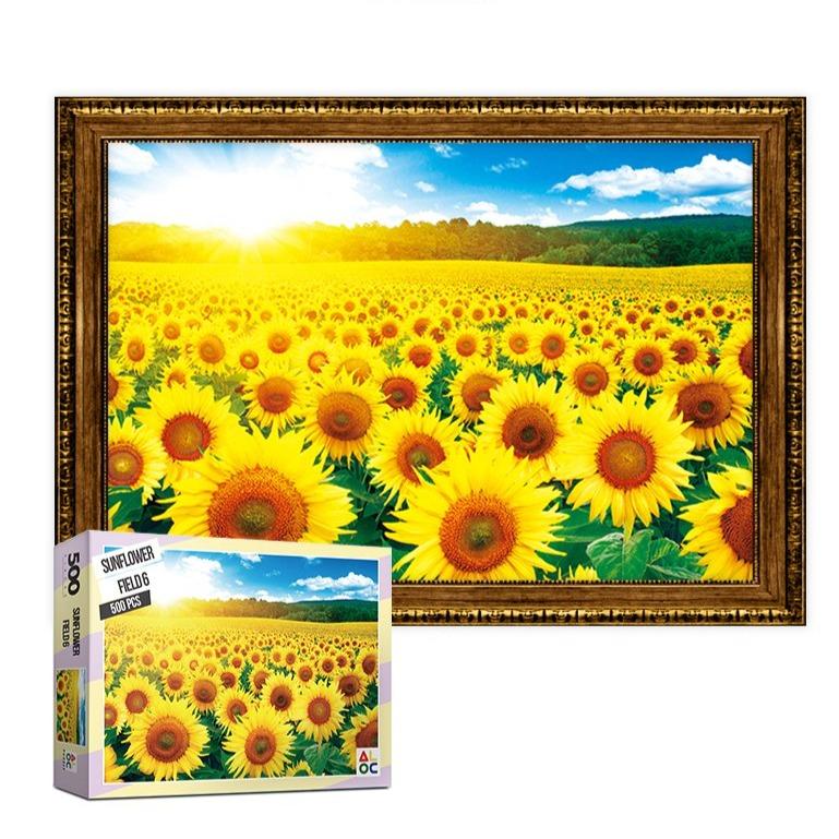 Puzzle Life ALOC Puzzle "Sunflower field 6" Jigsaw Puzzles 500 pieces