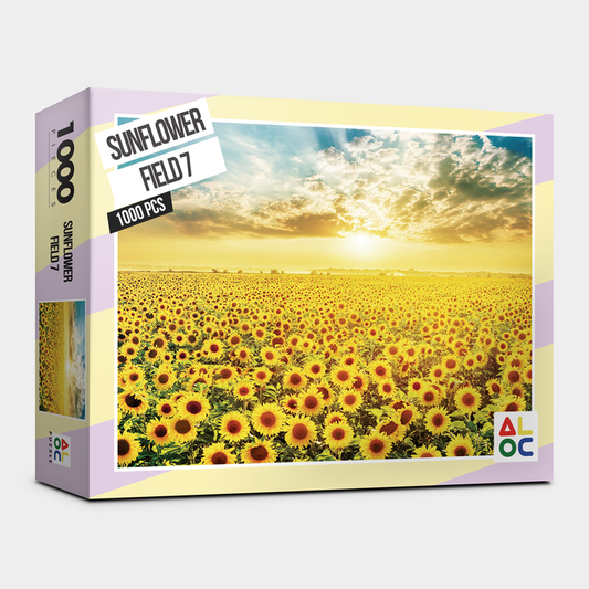 Puzzle Life ALOC Puzzle "Sunflower field 7" Jigsaw Puzzles 1000 pieces