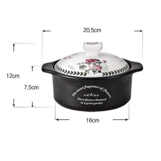 [KITCHEN FLOWER] Cookin Retro Heat Resistant Pot (16cm)