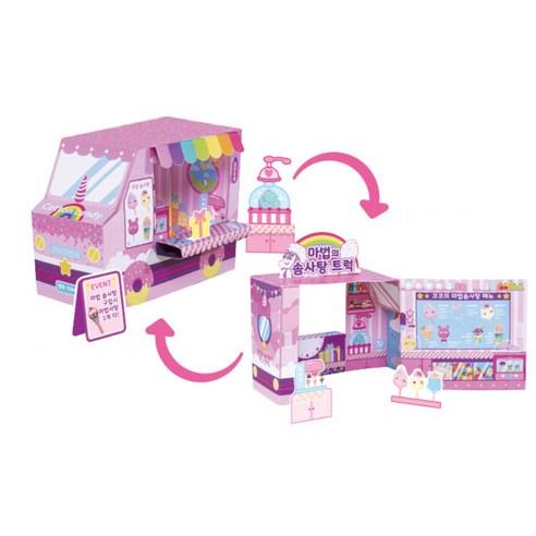 [KKUMI PET] Mate KKUMI PET DIY Play Set with Paper Craft Kiki's Magic Cotton Candy Shop Emotion Doll