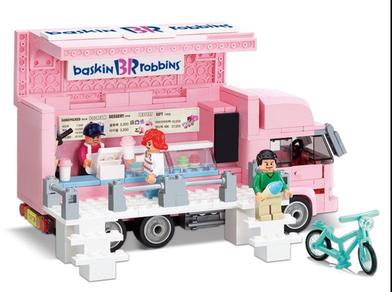 OXFORD #HS33914 Sweet Ice Cream Shop Truck Blocks Building Kit 420pcs