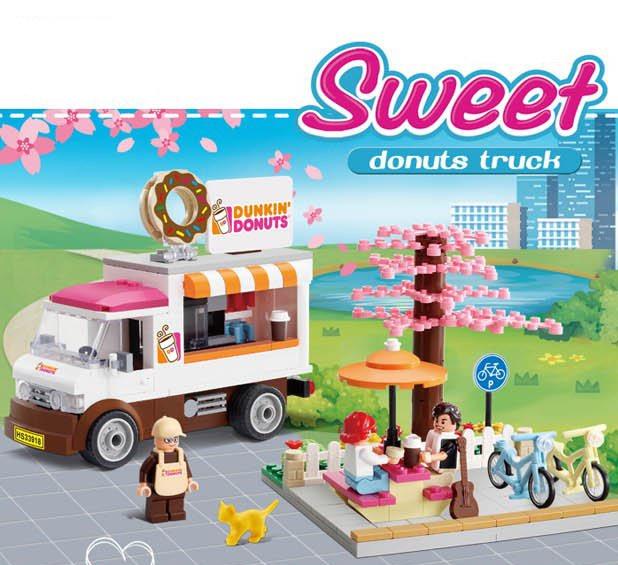 OXFORD #HS33918 Sweet Dunkin Donuts Truck Blocks Building Kit 418pcs