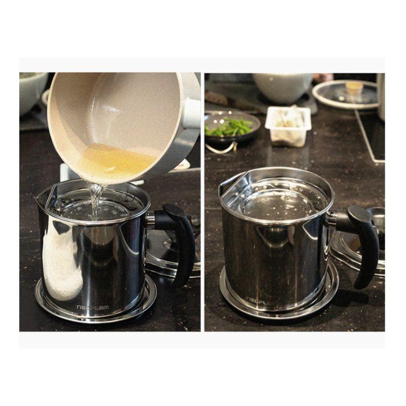 NEOFLAM FIKA Stainless Steel Oil Container Pot 1.3L