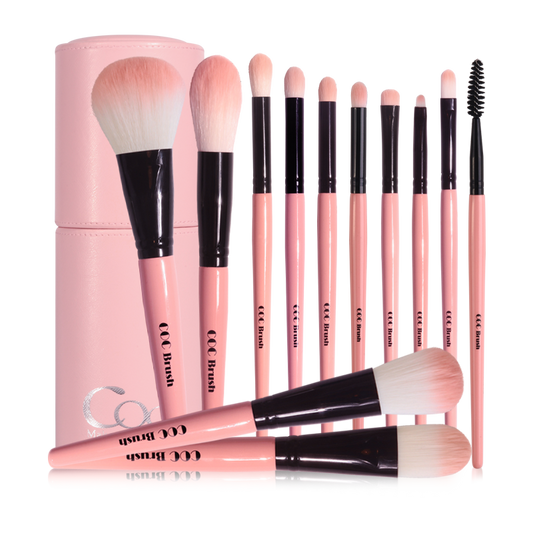 CORINGCO COTTON CANDY MAKE UP 12P BRUSH SET