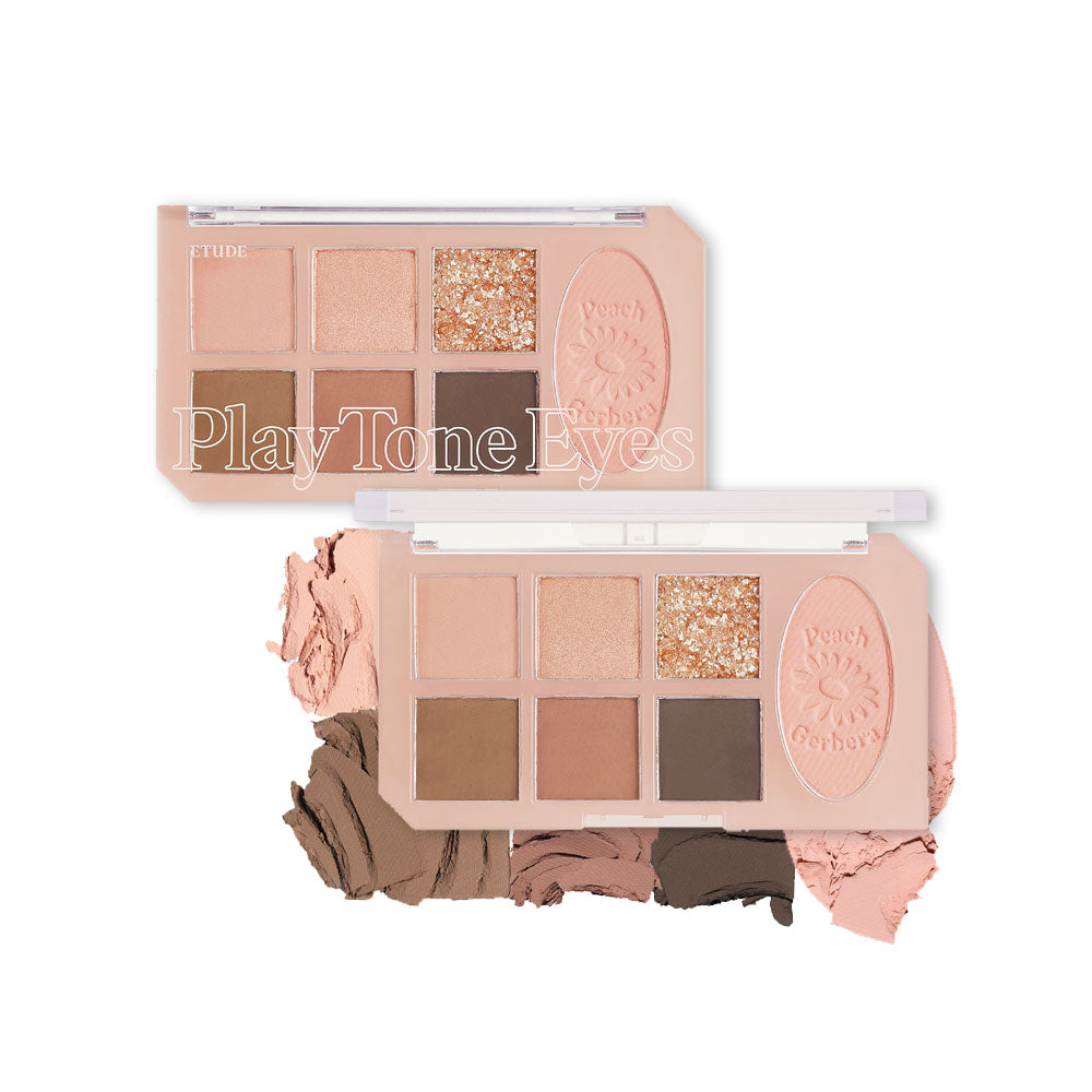 ETUDE HOUSE Play Tone Eye Palette 6.4g #Peach Gerbera