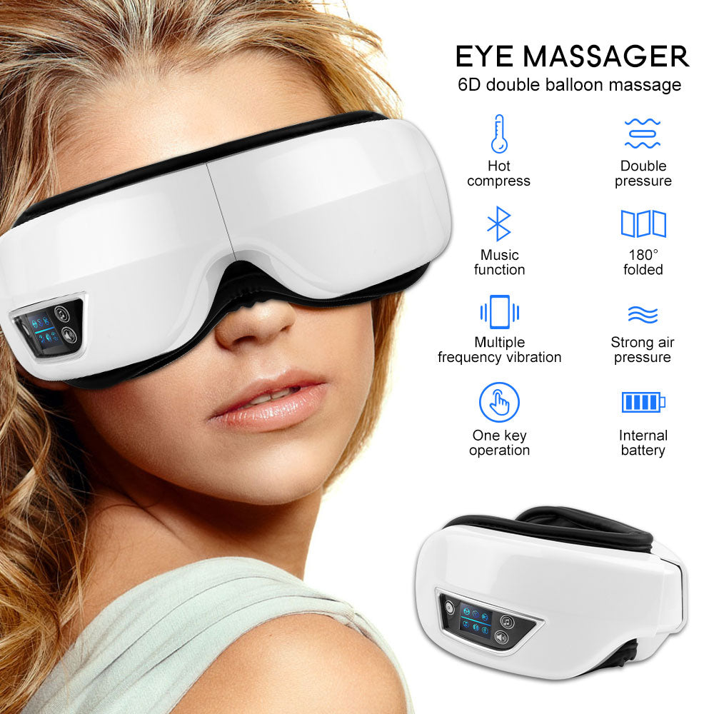 Electric Vibration Bluetooth Eye Massager .Vibrazione elettrica Bluetooth Eye Massager