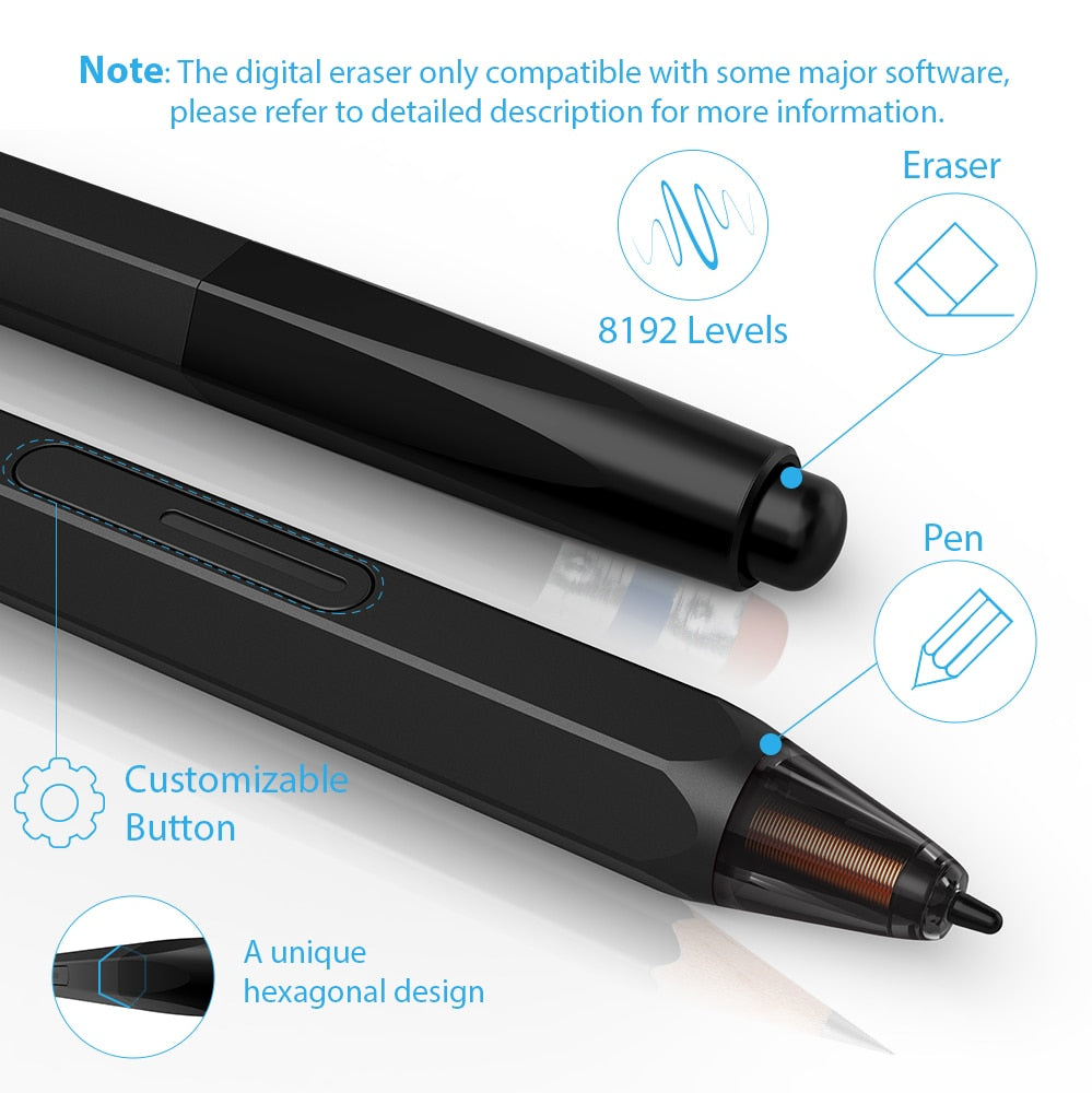 XPPen Artist 12 Tavoletta grafica da 11.6'' Disegno Monitor grafico Animazione Digitale 1920 X 1080HD Tasti di scelta rapida IPS e Touch Pad 