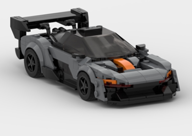 Bloques de construcción de coches deportivos McLaren Senna GTR Racing