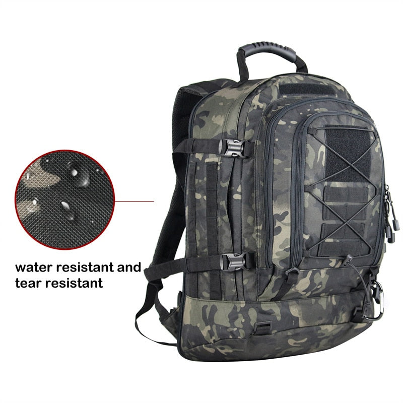 60L Zaino tattico militare Army Molle Assault Rucksack 3P Outdoor Travel Hiking Rucksacks Camping Hunting Climbing Bags I Tesori Del Faro