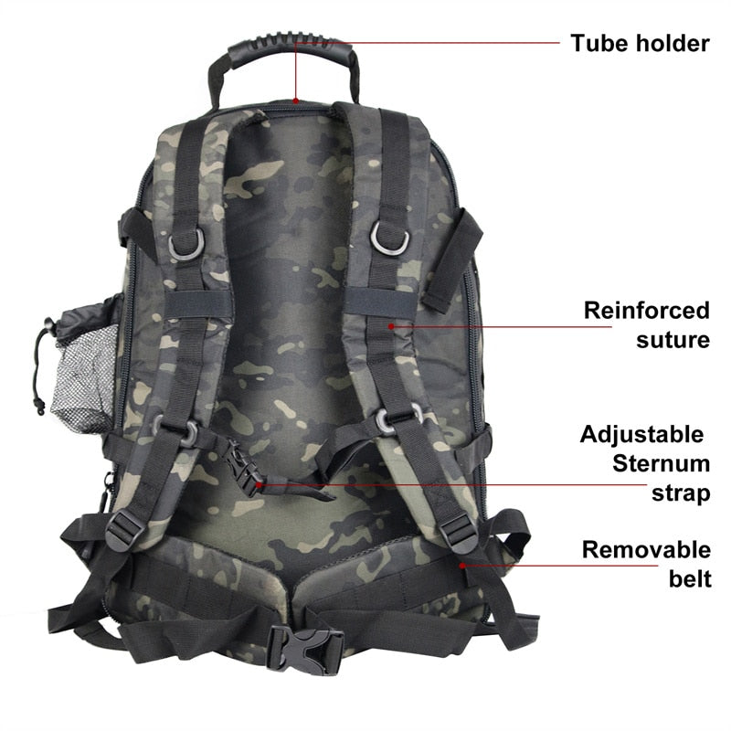 60L Zaino tattico militare Army Molle Assault Rucksack 3P Outdoor Travel Hiking Rucksacks Camping Hunting Climbing Bags I Tesori Del Faro