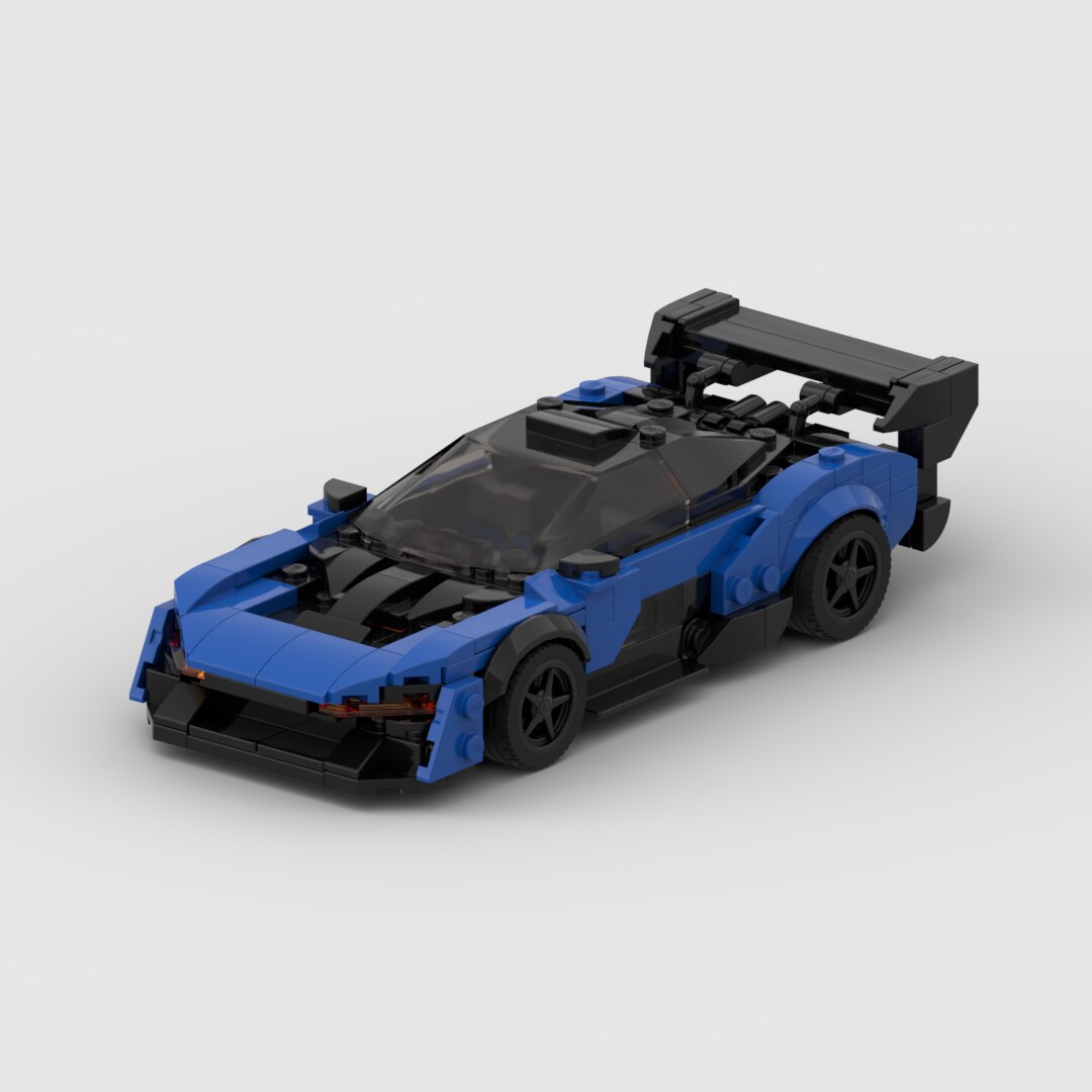 Bloques de construcción de coches deportivos McLaren Senna GTR Racing