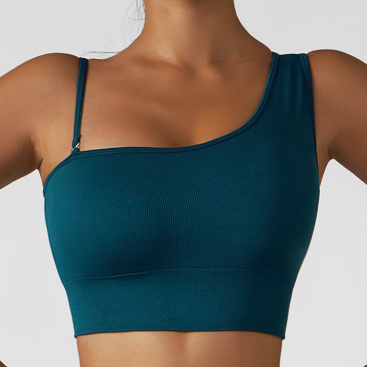 Summer Sexy Oblique Shoulder Yoga Clothes Tops