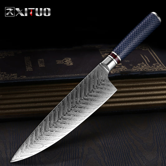 Cuchillo Chef Acero Damasco VG 10 - izzeboutique (Listado Privado) 