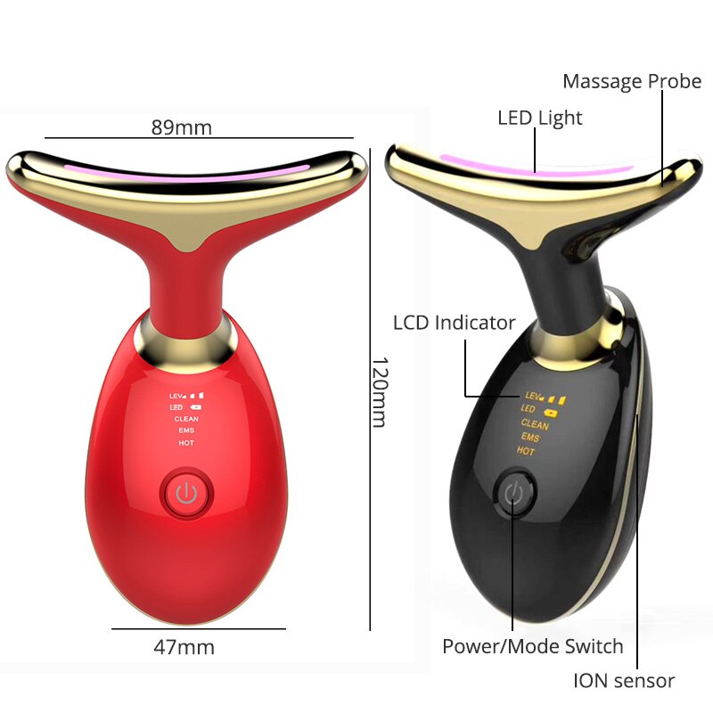 Dispositivo di bellezza per il viso antirughe per il collo