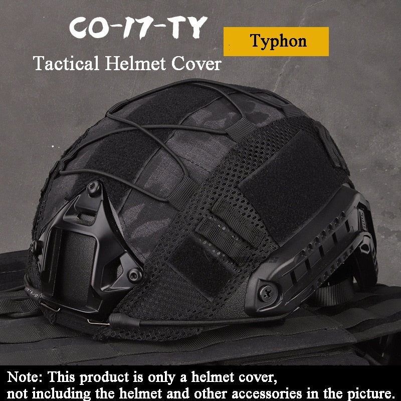 Copertura tattica del casco per Fast MH PJ BJ Helmet Airsoft Paintball Army Helmet Cover Accessori militari I Tesori Del Faro