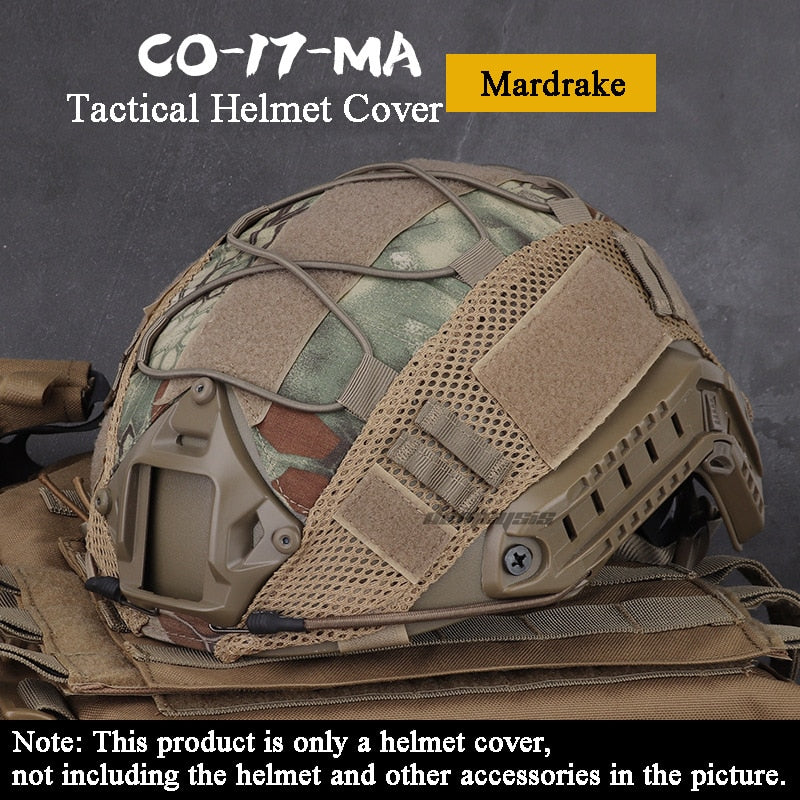 Copertura tattica del casco per Fast MH PJ BJ Helmet Airsoft Paintball Army Helmet Cover Accessori militari I Tesori Del Faro