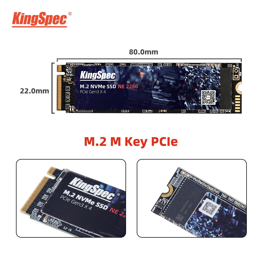 KingSpec M.2 SSD 120GB 256GB 512GB 1TB SSD 2TB hard Drive M2 ssd m.2 NVMe pcie SSD Hard Disk interno per laptop Desktop MSI