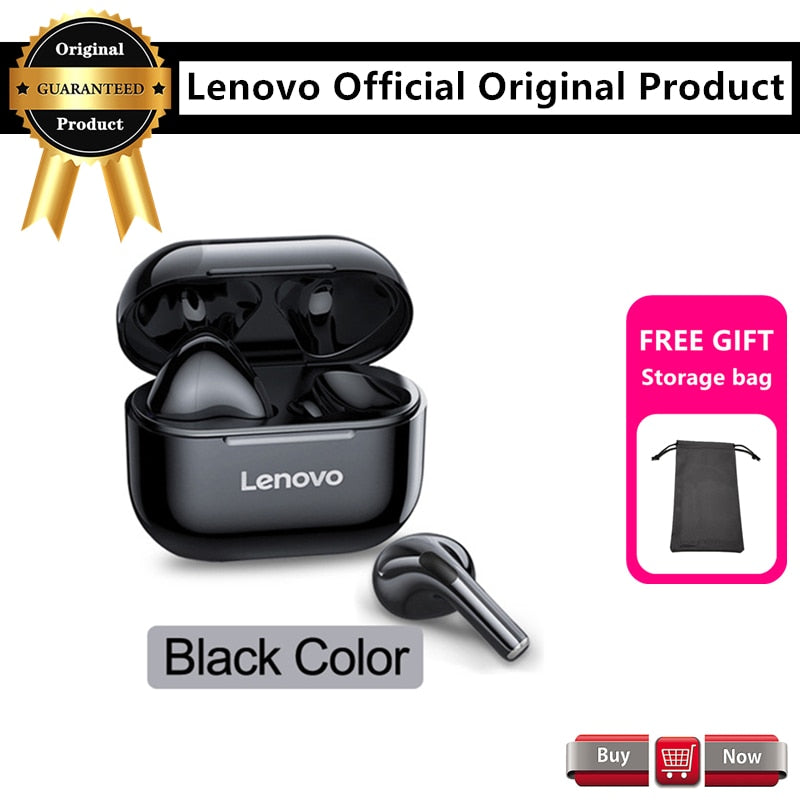 Nuevos auriculares originales Lenovo LP40 TWS inalámbricos Bluetooth auriculares estéreo duales reducción de ruido bajo Control táctil auriculares para juegos 