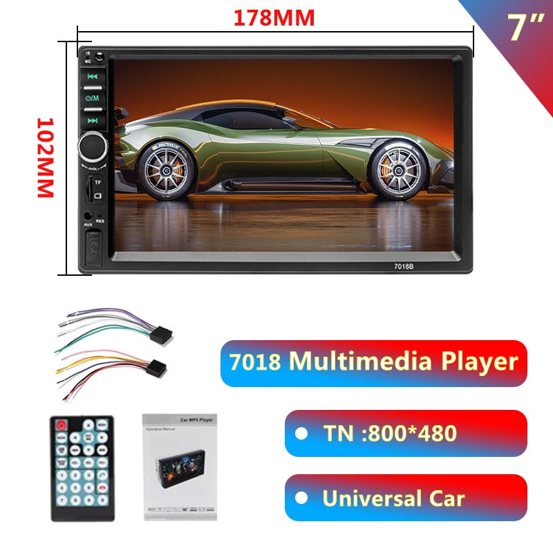 GHC 7Inch Multimídia Automotivo con fotocamera MP5 Wish Francais MP5 автомагнитола per Passat b6 16G/32G Car Video Players