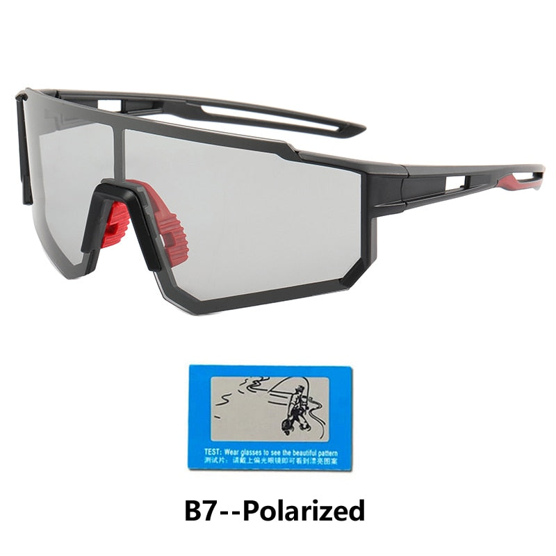 Gafas deportivas fotocromáticas, gafas polarizadas para bicicleta para hombres y mujeres, gafas de sol UV400 para ciclismo de montaña y carretera 