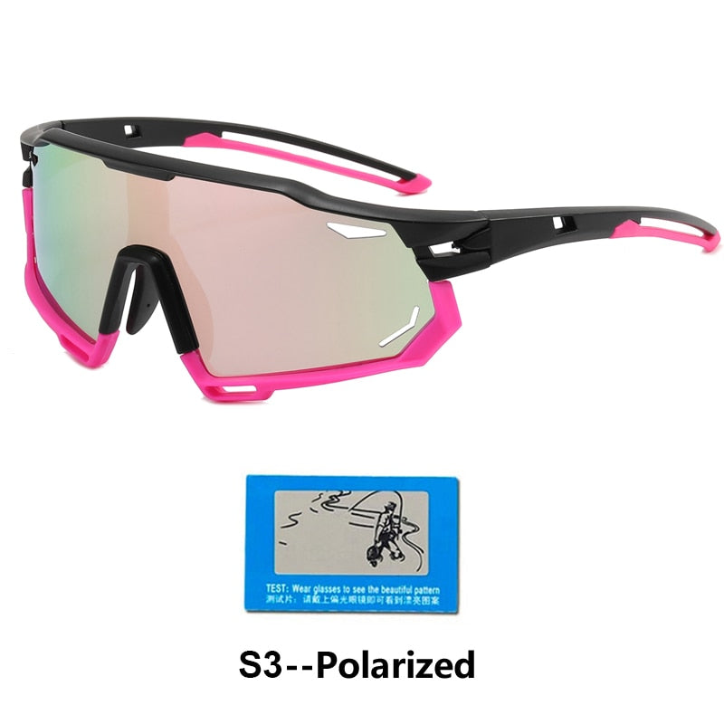 Gafas deportivas fotocromáticas, gafas polarizadas para bicicleta para hombres y mujeres, gafas de sol UV400 para ciclismo de montaña y carretera 