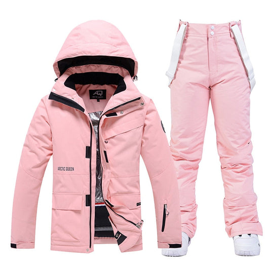 Set di tute da neve invernale da donna Abbigliamento da snowboard Costume da sci 10k Impermeabile Antivento Giacche da neve e pantaloni con cinturino I Tesori Del Faro