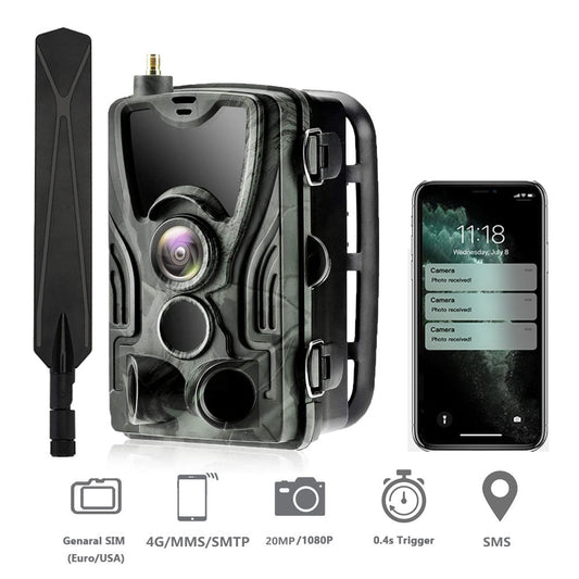 Suntekcam HC-801 serie APP Control 4G 20MP 1080P Hunting Trail Camera Wireless Wildlife Cameras 0.3S Trigger Night Vision I Tesori Del Faro