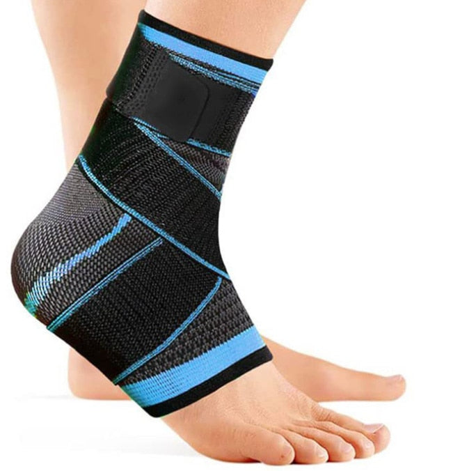 Supporto caviglia regolabile Compressione Caviglia Tutore Protector per running Soccer Basketball Nylon Knitted Gym Bandage Ankle Strap I Tesori Del Faro