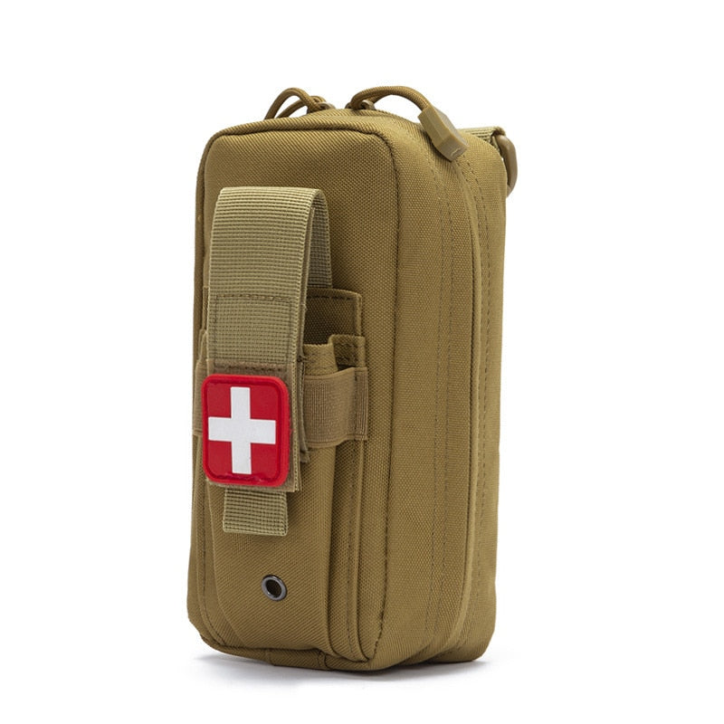 Tactical MOLLE Medical EDC Pouch Supporto per laccio emostatico Tasca tattica di pronto soccorso Caccia all'aperto Borsa di sopravvivenza di emergenza Strumento in vita I Tesori Del Faro