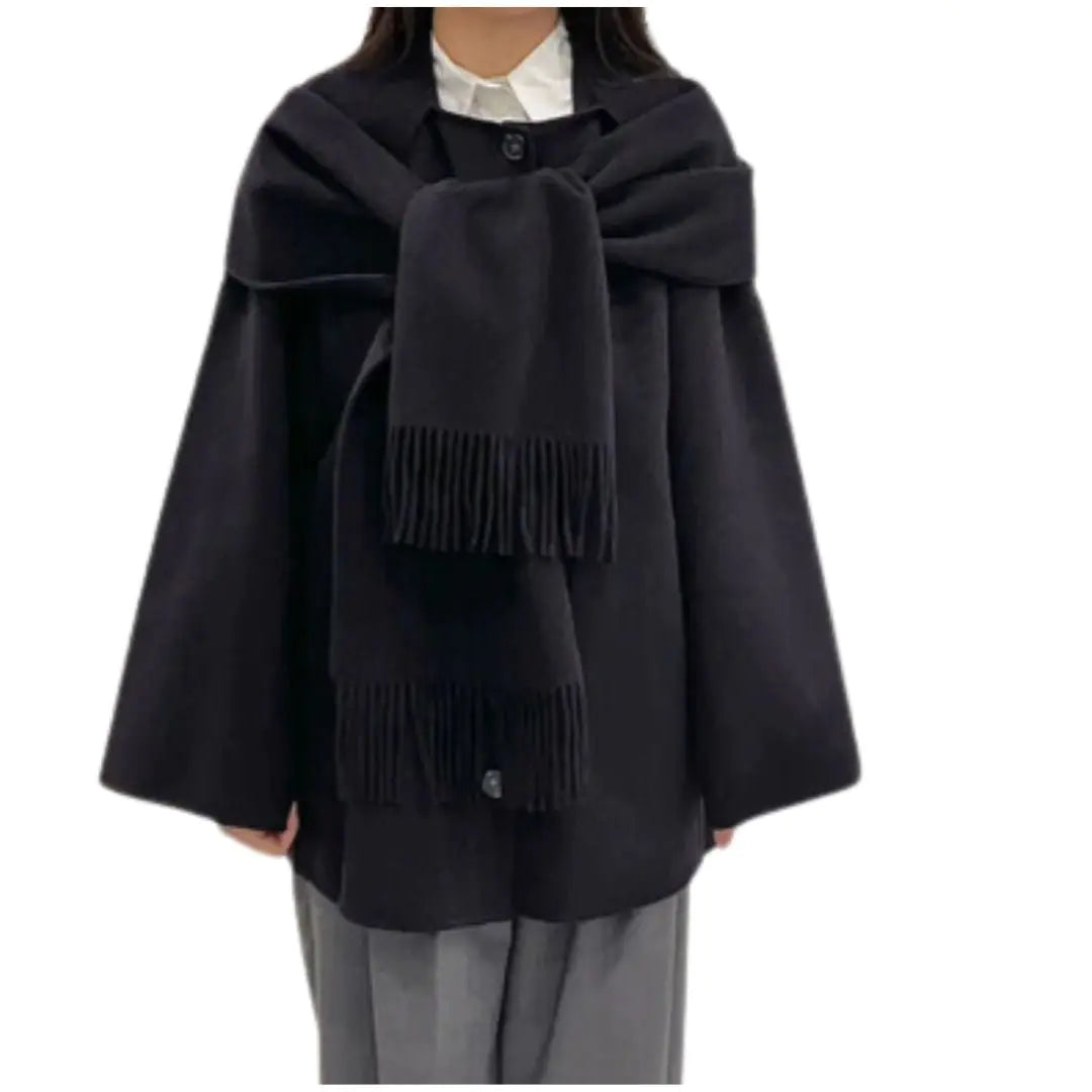 Cappotto sciarpa oversize