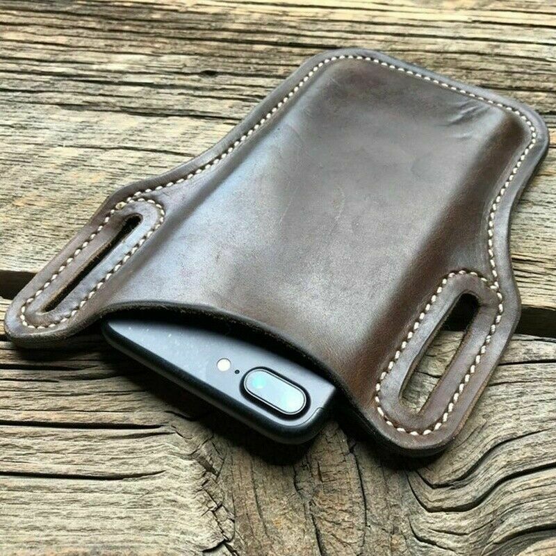 Uomini Phone Case Holster Cellphone Loop Holster Belt Waist Bag Props Leather Purse Phone Wallet Running Pouch Travel Camping Bags I Tesori Del Faro