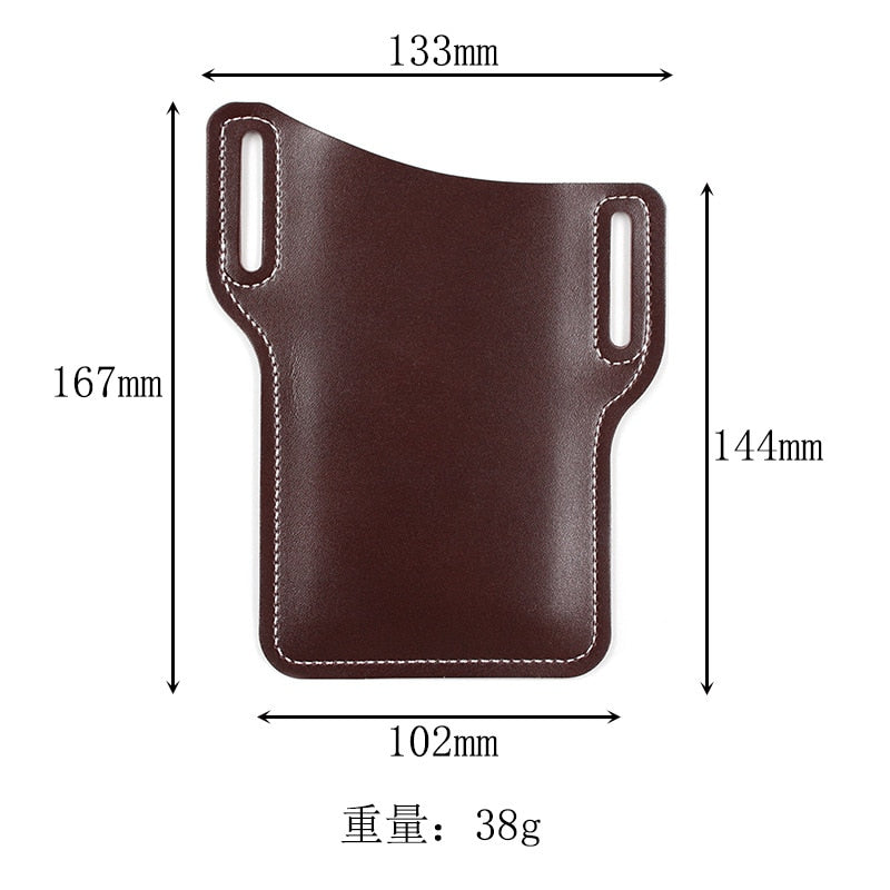 Uomini Phone Case Holster Cellphone Loop Holster Belt Waist Bag Props Leather Purse Phone Wallet Running Pouch Travel Camping Bags I Tesori Del Faro