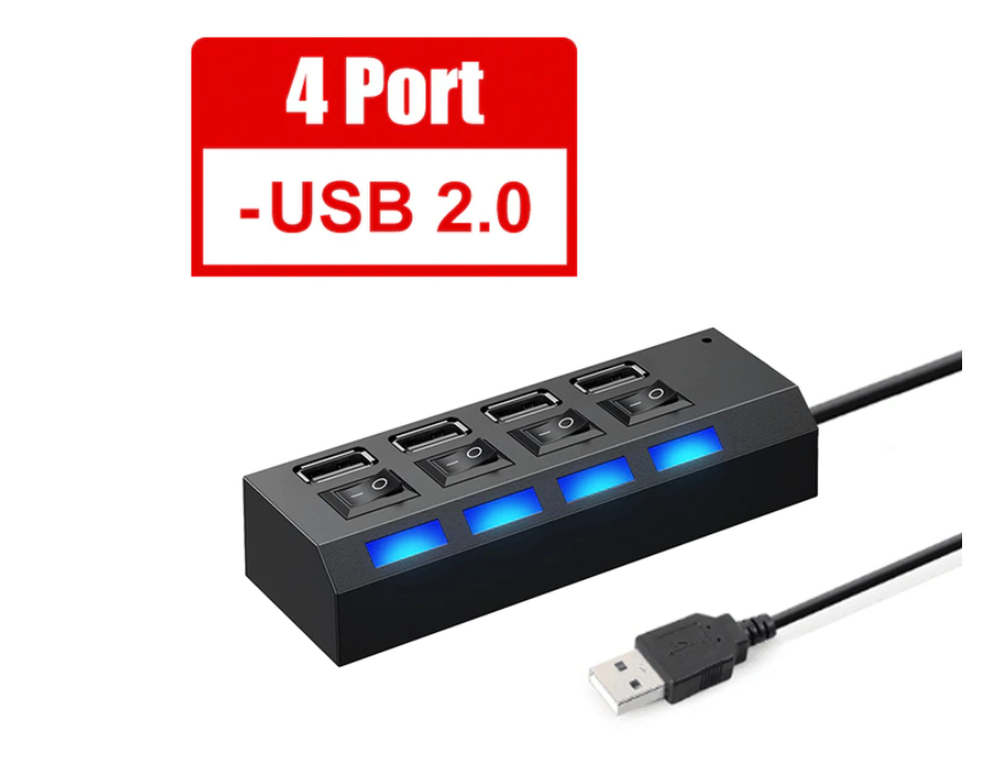 Usb Hub 3 0 USB Splitter Multi Hub USB 3.0 Adapter USB Several Ports Use Power Adapter USB 2.0 With Switch Laptop Accessories I Tesori Del Faro