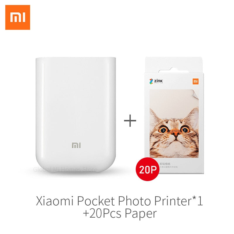 Versione globale Xiaomi mijia AR Printer 300dpi Portable Photo Mini Pocket con fai da te Condividi 500mAh stampante tascabile per immagini I Tesori Del Faro