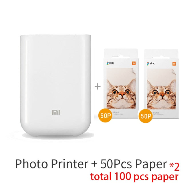 Versione globale Xiaomi mijia AR Printer 300dpi Portable Photo Mini Pocket con fai da te Condividi 500mAh stampante tascabile per immagini I Tesori Del Faro