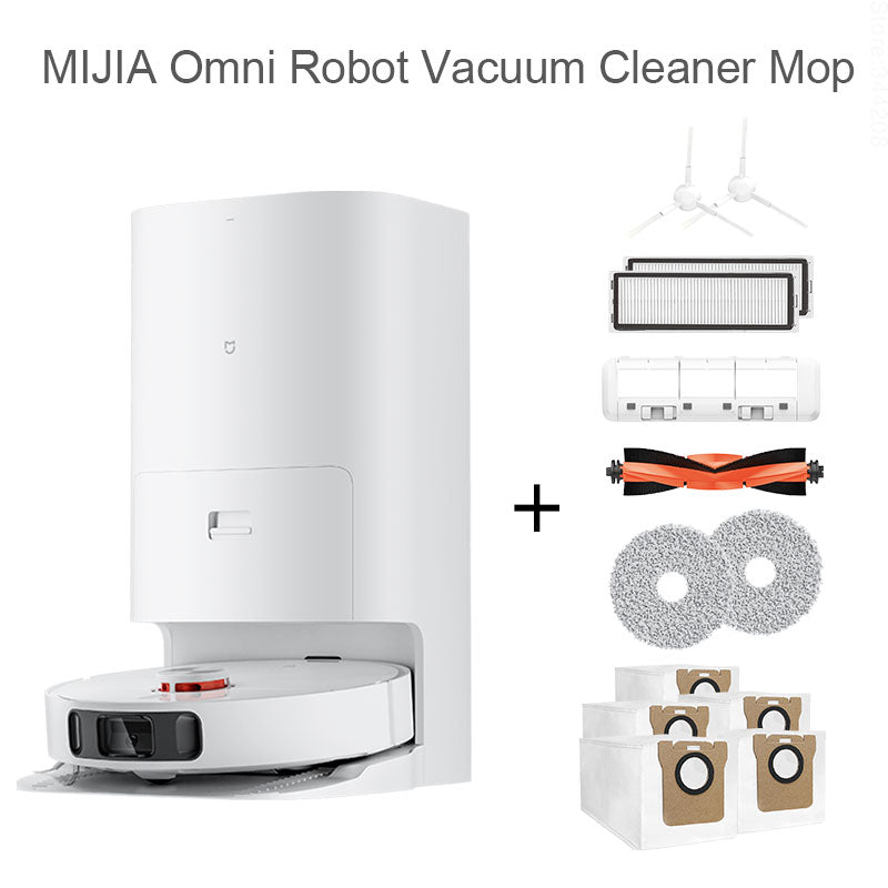 XIAOMI MIJIA Omni Robot Aspirapolvere Mop Smart Base Dirt Disposal Dust Collection Auto Empty Dock Self Cleaning Washing Mop I Tesori Del Faro