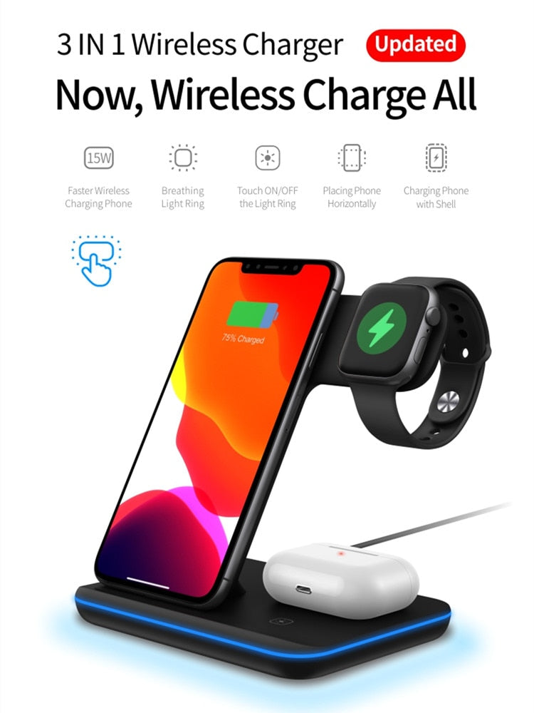 Supporto di ricarica wireless per Apple Watch e Iphone